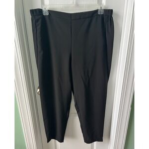 Chicos Womens Pants Pull On Crepe Tie Front Ankle Pant Size 3R US 16 NEW